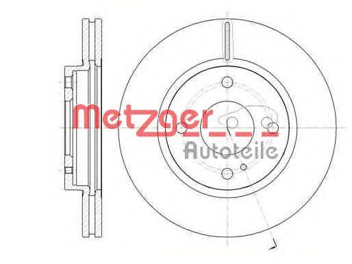 Тормозной диск METZGER 6129910