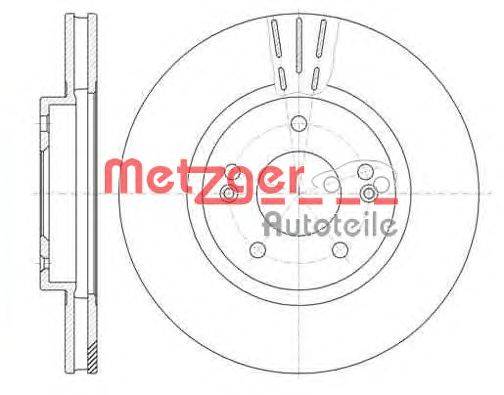 Тормозной диск METZGER 6897.10