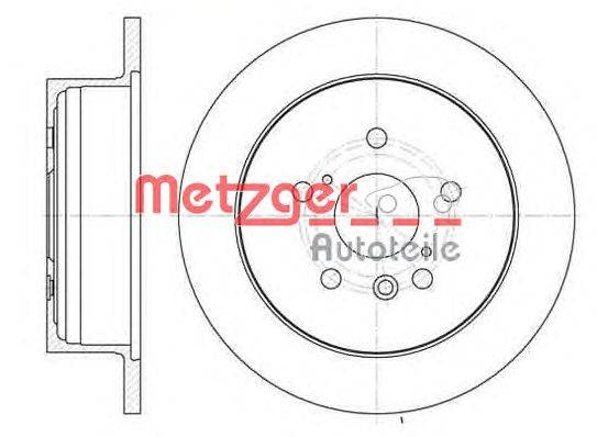 Тормозной диск METZGER 6115800