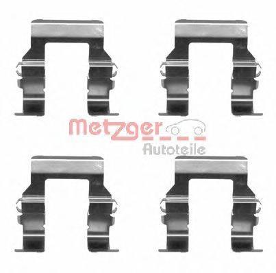 Комплектующие, колодки дискового тормоза METZGER 109-1279
