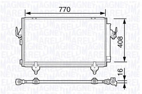 Конденсатор, кондиционер MAGNETI MARELLI 350203691000