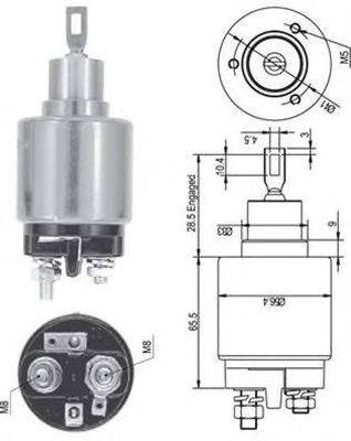 Тяговое реле, стартер MAGNETI MARELLI 940113050127