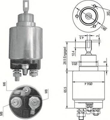 Тяговое реле, стартер MAGNETI MARELLI 940113050348