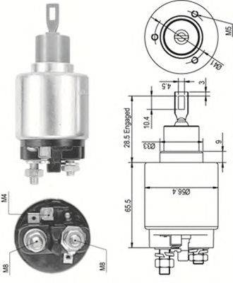 Тяговое реле, стартер MAGNETI MARELLI 940113050492