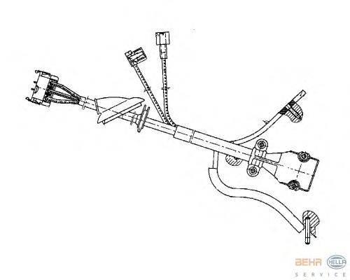Регулятор, вентилятор салона BEHR HELLA SERVICE 5HL 351 321-061