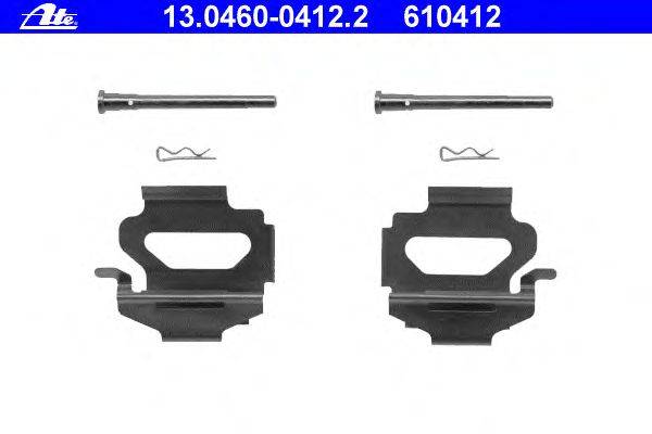 Комплектующие, колодки дискового тормоза ATE 13.0460-0412.2