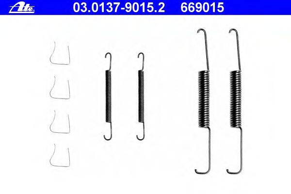 Комплектующие, тормозная колодка ATE 03.0137-9015.2