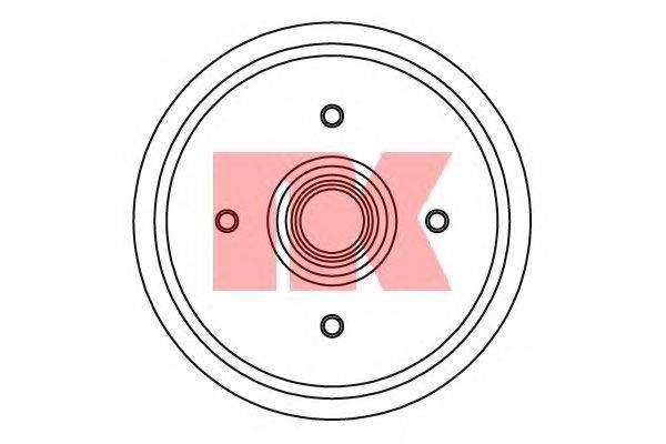 Тормозной барабан NK 253406