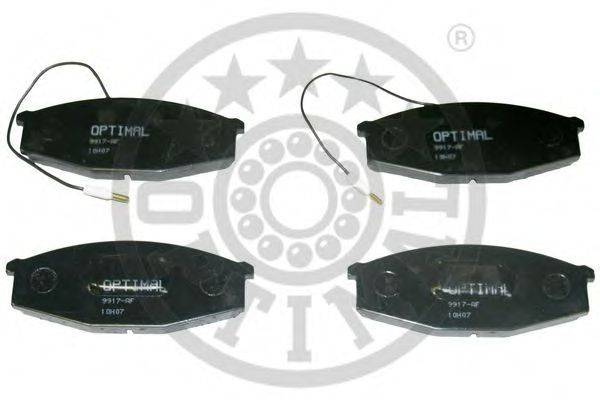 Комплект тормозных колодок, дисковый тормоз OPTIMAL 9917