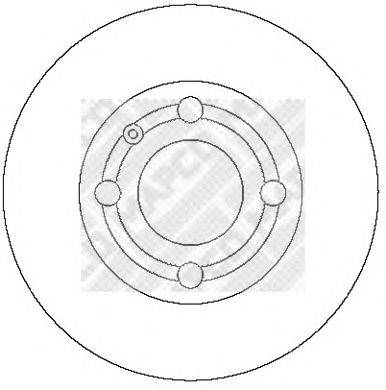 MAPCO (НОМЕР: 25770) Тормозной диск