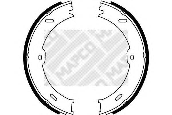 Комплект тормозных колодок MAPCO 8837