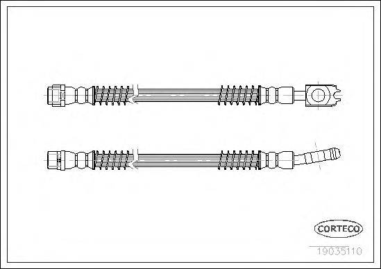 Тормозной шланг CORTECO 19035110