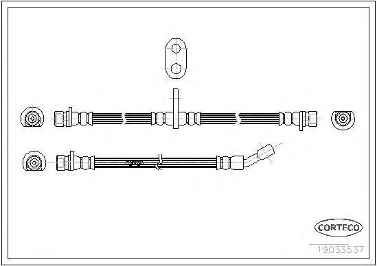 Тормозной шланг CORTECO 19033537