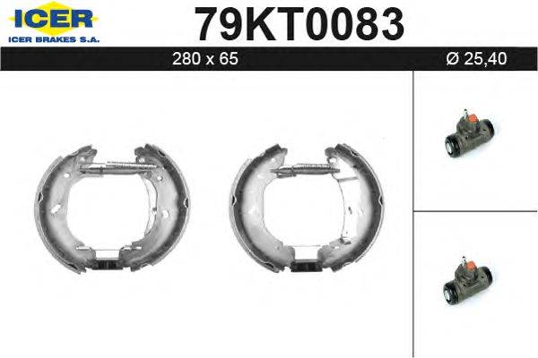 Комплект тормозных колодок ICER 79KT0083