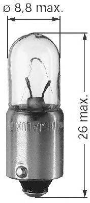 Лампа накаливания, фонарь освещения номерного знака; Лампа накаливания, стояночные огни / габаритные фонари BERU 512040