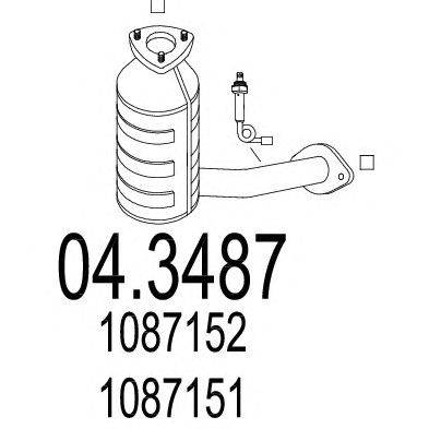 Катализатор MTS 04.3487