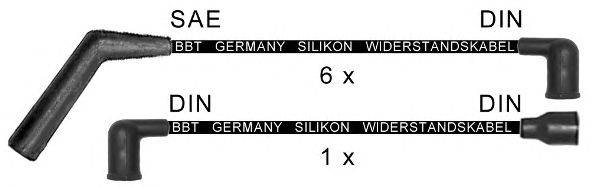 Комплект проводов зажигания BBT ZK1448