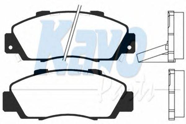 Комплект тормозных колодок, дисковый тормоз KAVO PARTS BP-2019