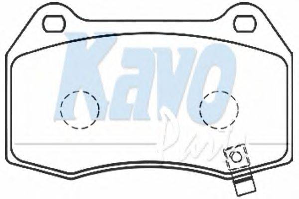 Комплект тормозных колодок, дисковый тормоз KAVO PARTS BP-6573