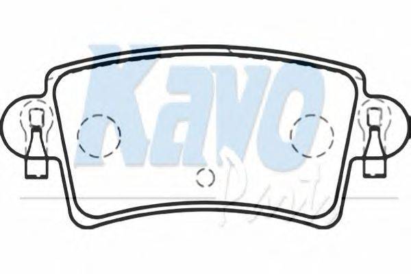 Комплект тормозных колодок, дисковый тормоз KAVO PARTS BP-6576