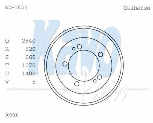 Тормозной барабан KAVO PARTS BD1854