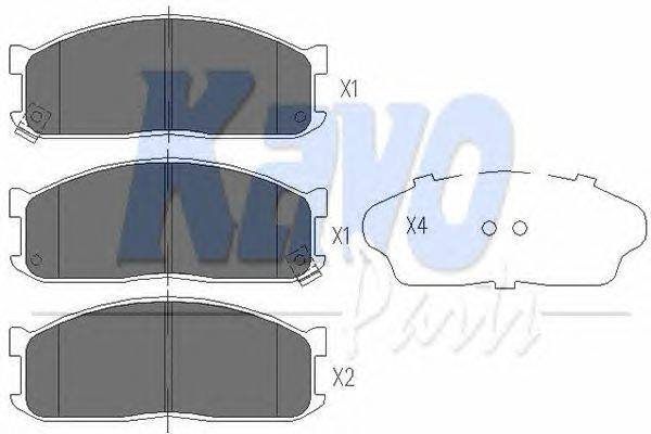 Комплект тормозных колодок, дисковый тормоз KAVO PARTS KBP-4523