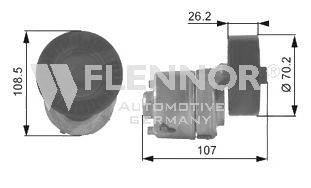 Натяжная планка, поликлиновой ремень FLENNOR FA99290