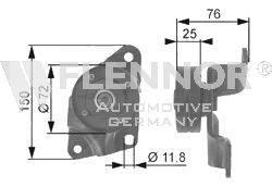 Натяжной ролик, поликлиновой  ремень FLENNOR FS25913