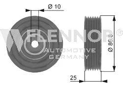 Паразитный / ведущий ролик, поликлиновой ремень FLENNOR FU25900