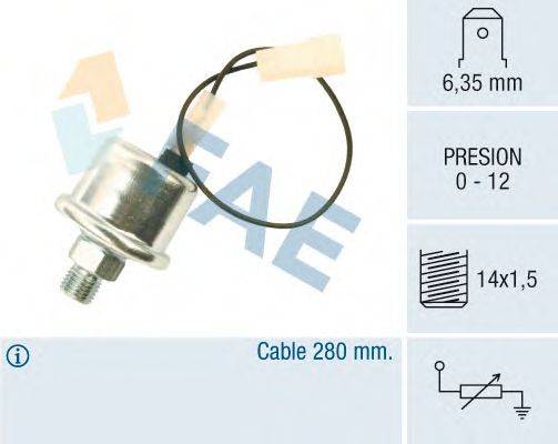 Датчик, давление масла FAE 14790
