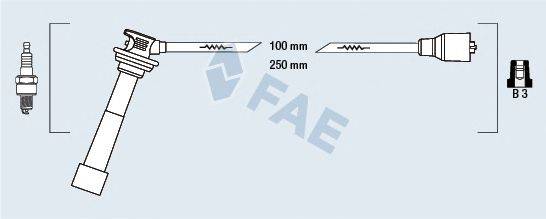 Комплект проводов зажигания FAE 85806