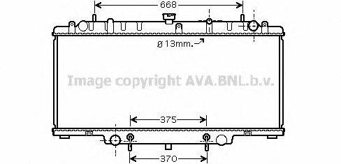 Радиатор, охлаждение двигателя AVA QUALITY COOLING DN2264