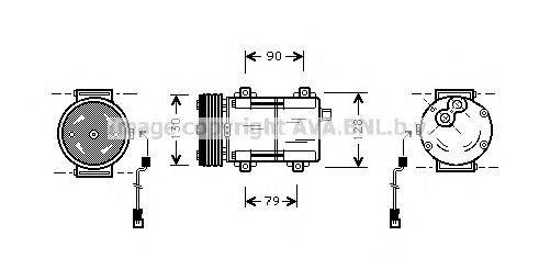 Компрессор, кондиционер AVA QUALITY COOLING FDK160