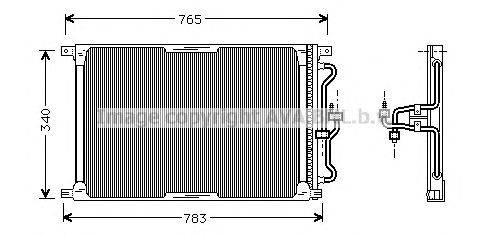 Конденсатор, кондиционер AVA QUALITY COOLING JRA5004