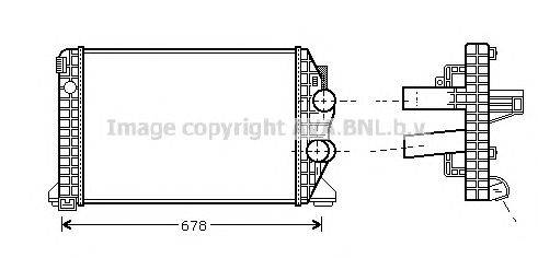 Интеркулер AVA QUALITY COOLING MEA4166