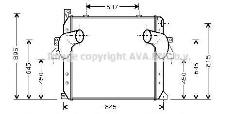 Интеркулер AVA QUALITY COOLING MEA4178