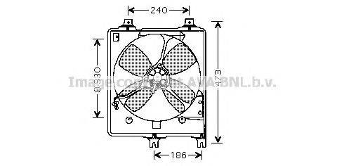 Вентилятор, охлаждение двигателя AVA QUALITY COOLING MZ7510