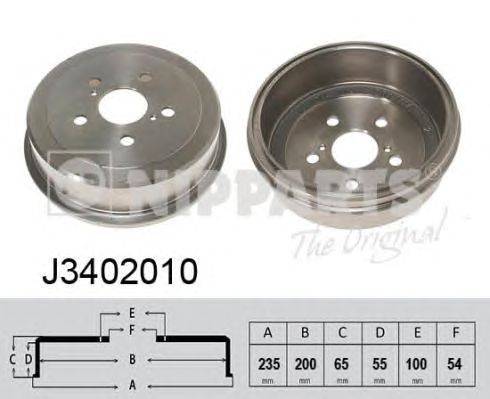 Тормозной барабан NIPPARTS J3402010