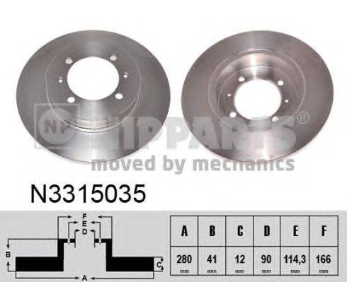 Тормозной диск NIPPARTS N3315035
