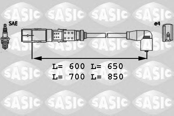 Комплект проводов зажигания SASIC 9286041