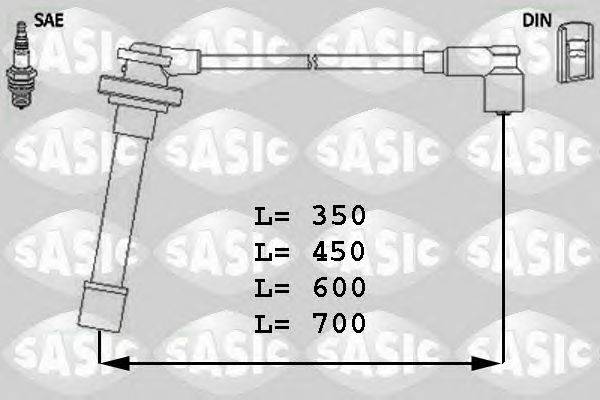 Комплект проводов зажигания SASIC 9286011