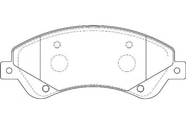Комплект тормозных колодок, дисковый тормоз DURON DBP241929