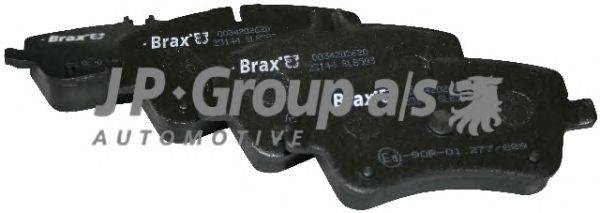 Комплект тормозных колодок, дисковый тормоз JP GROUP 1363600710