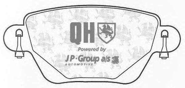 Комплект тормозных колодок, дисковый тормоз JP GROUP BP1282