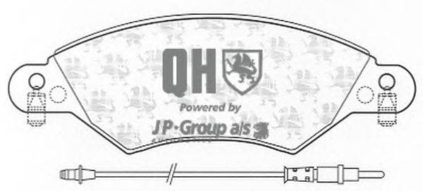 Комплект тормозных колодок, дисковый тормоз JP GROUP BP1289