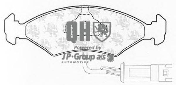 Комплект тормозных колодок, дисковый тормоз JP GROUP BP160