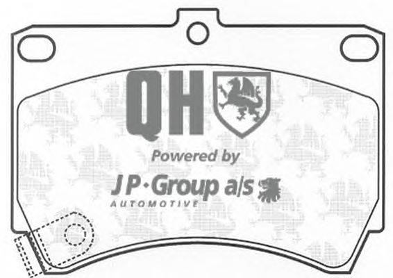 Комплект тормозных колодок, дисковый тормоз JP GROUP BP567