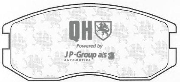 Комплект тормозных колодок, дисковый тормоз JP GROUP BP602