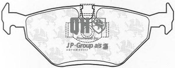 Комплект тормозных колодок, дисковый тормоз JP GROUP BP927