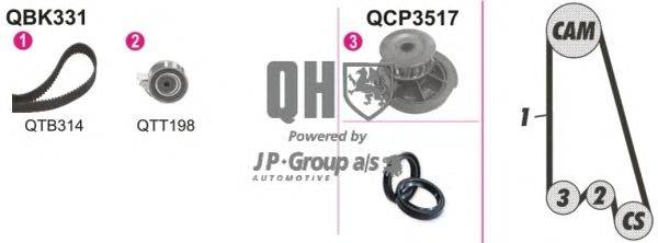 Водяной насос + комплект зубчатого ремня JP GROUP QBPK3311